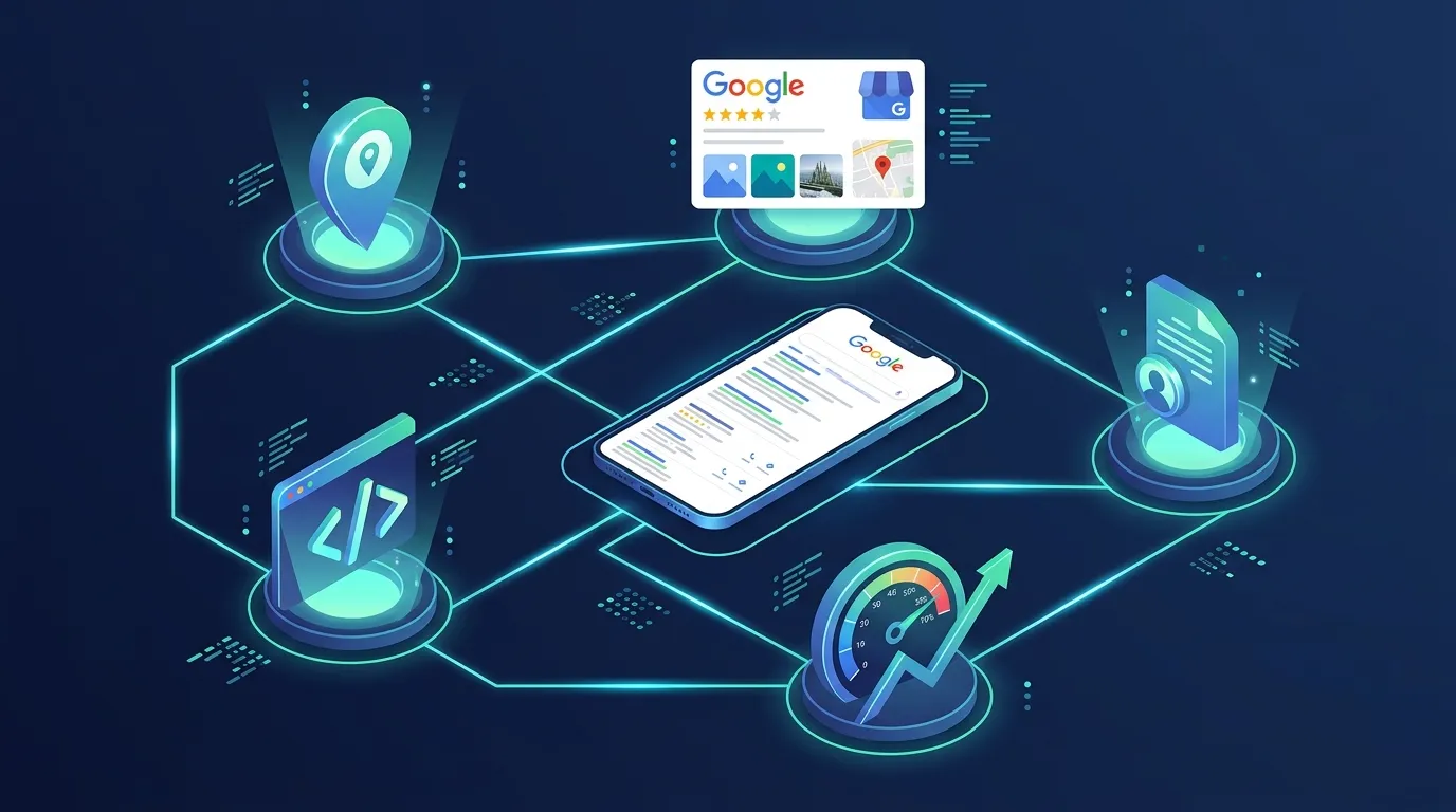 Mapa conceptual de servicios SEO para negocios locales en Calafell y la Costa Daurada